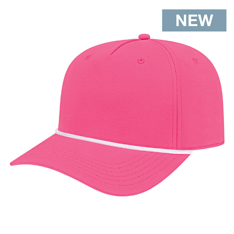 Cap America - Athletic Rope Cap - Hot Pink/White