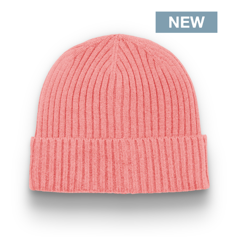 Division - Traditional 6 Seam Ribbed Toque with Cuff - Salmon