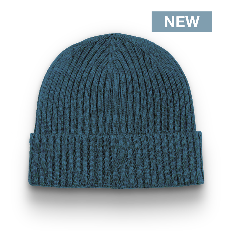 Division - Traditional 6 Seam Ribbed Toque with Cuff - Denim