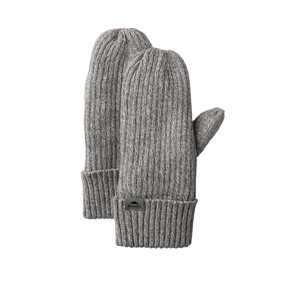 Roots - Woodland Knit Mitts - Grey Mix