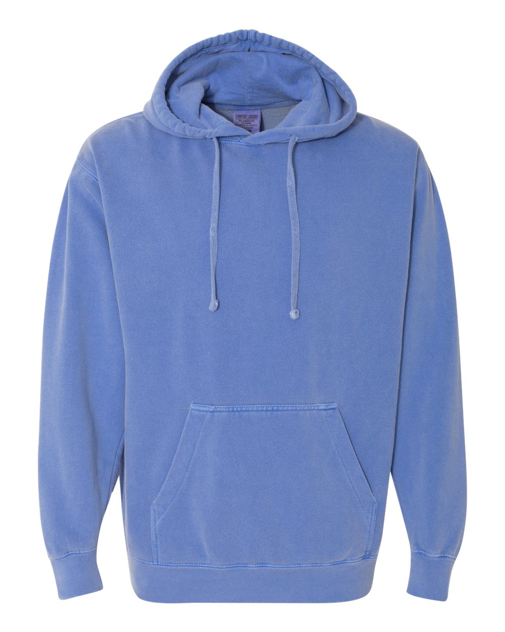 Comfort Colors - Garment-Dyed Hooded Sweatshirt - Flo Blue