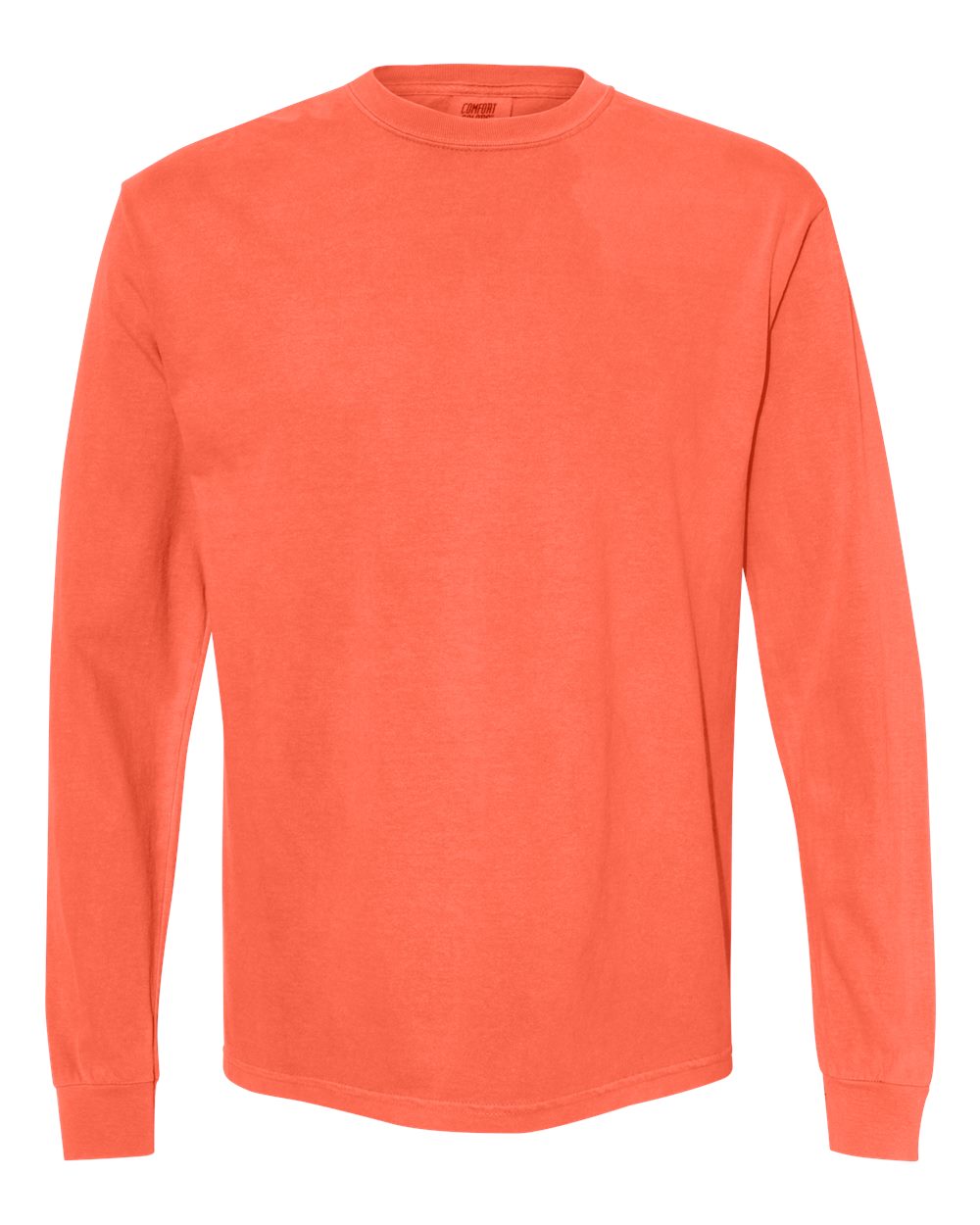Comfort Colors - Garment-Dyed Heavyweight Long Sleeve T-Shirt - Neon Red Orange