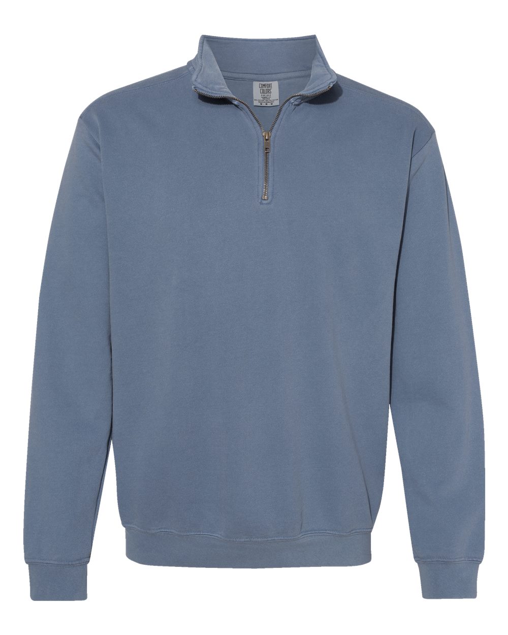 Comfort Colors - Garment-Dyed Quarter-Zip Sweatshirt - Blue Jean