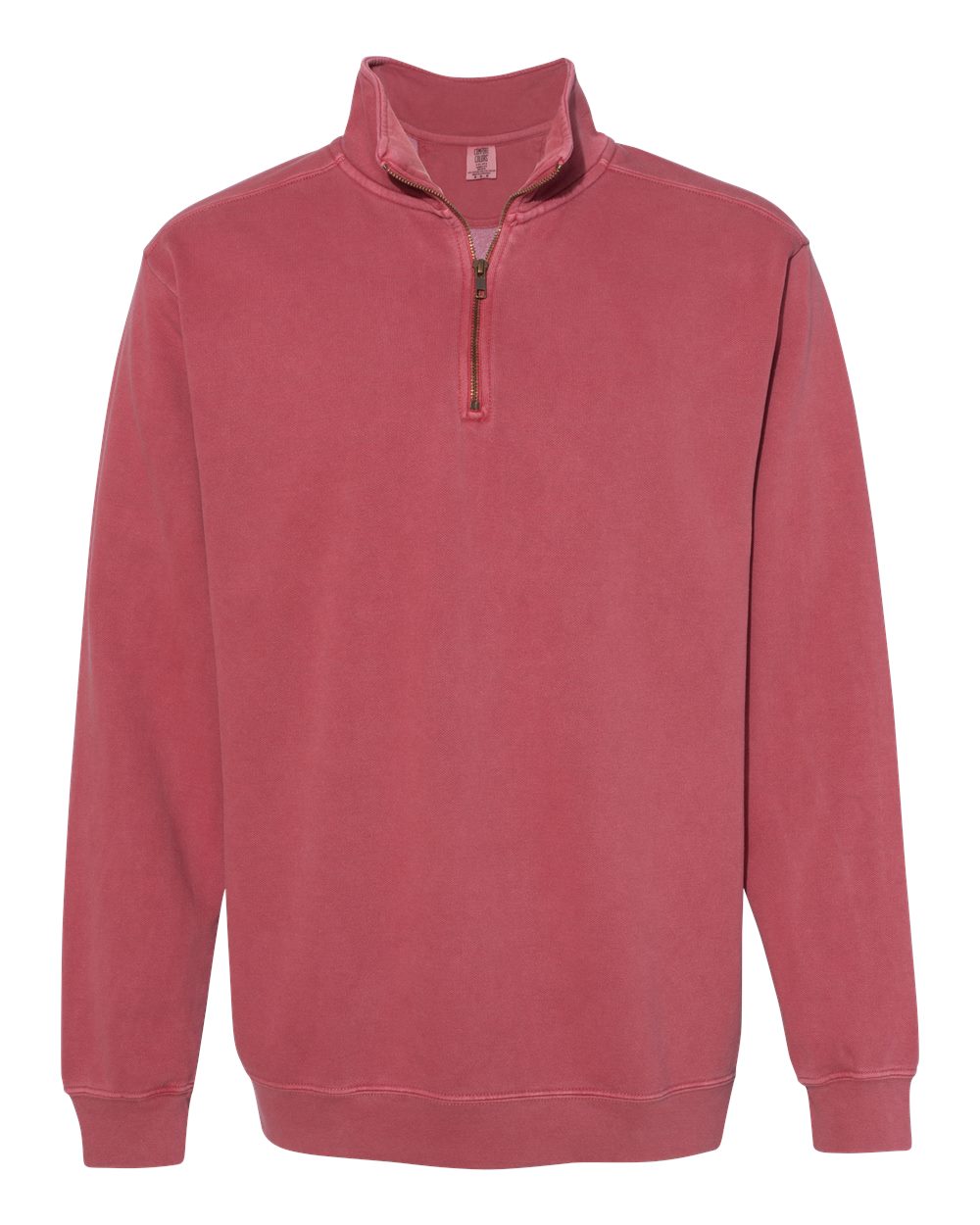 Comfort Colors - Garment-Dyed Quarter-Zip Sweatshirt - Crimson