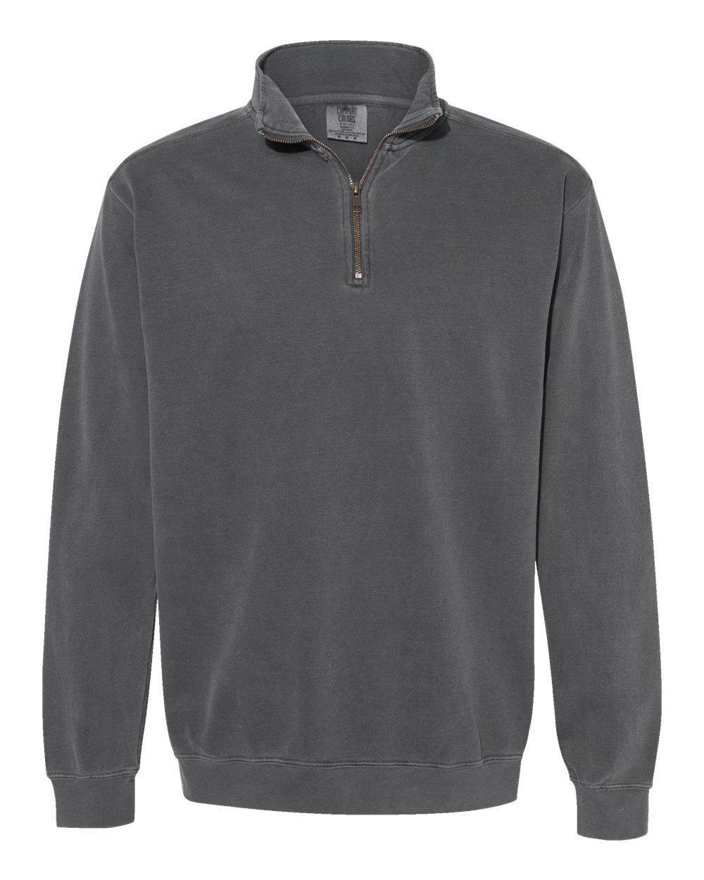 Comfort Colors - Garment-Dyed Quarter-Zip Sweatshirt - Pepper