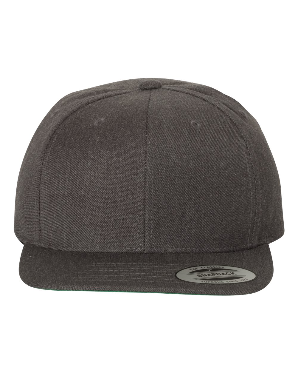 YP Classics - Premium Flat Bill Snapback Cap - Dark Heather