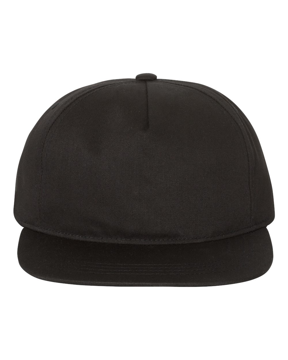 YP Classics - Lightly-Structured Five-Panel Snapback Cap - Black