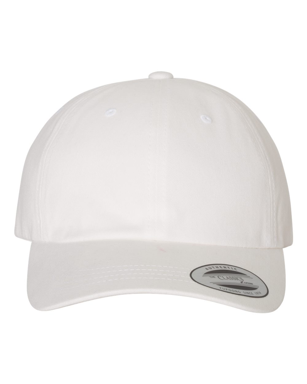 YP Classics - Peached Cotton Twill Dad Hat - White