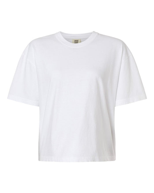 Comfort Colors - Women's Garment-Dyed Heavyweight Boxy T-Shirt - White
