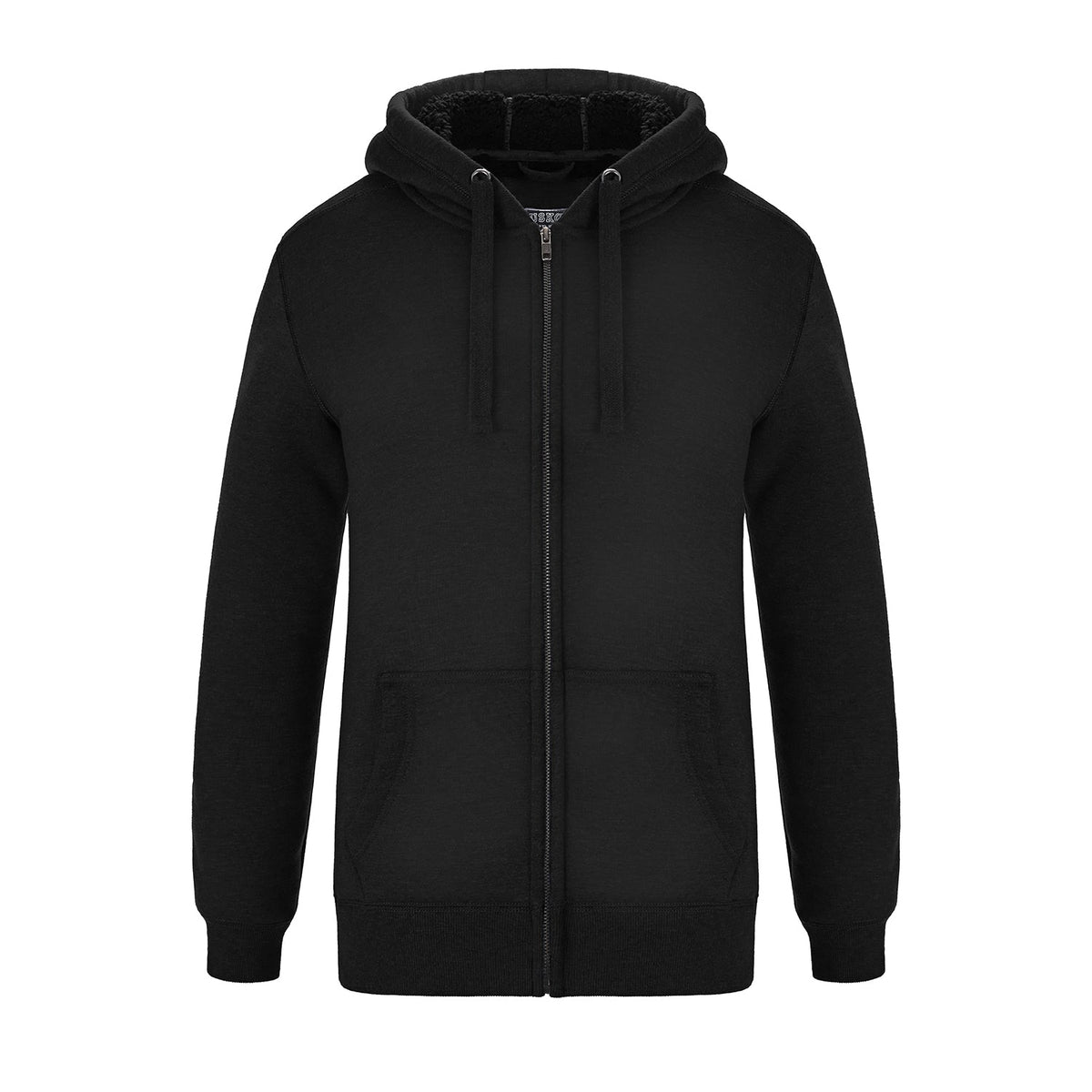 Muskoka Trail Garment Co. - Yolo Ladies Full Zip Hooded Sweatshirt w/ Sherpa Fleece - Black