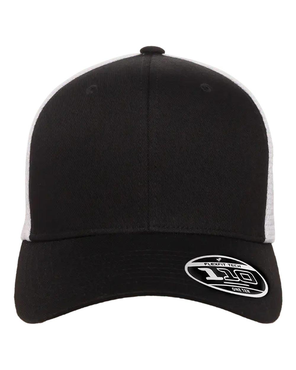 Flexfit - 110® Mesh-Back Cap - Black/ White