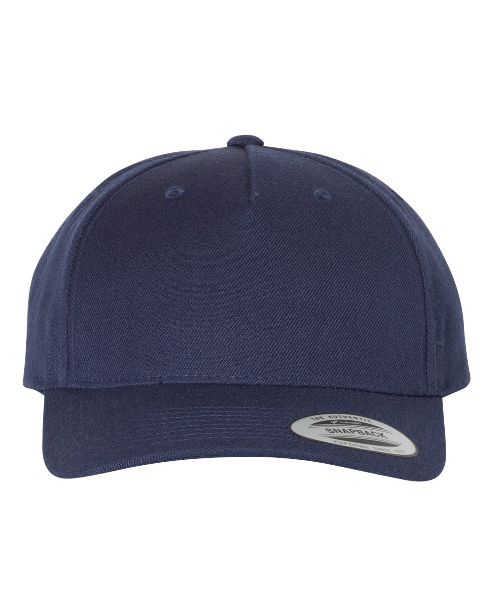 YP Classics - Premium Five-Panel Curved Bill Snapback Cap - Navy