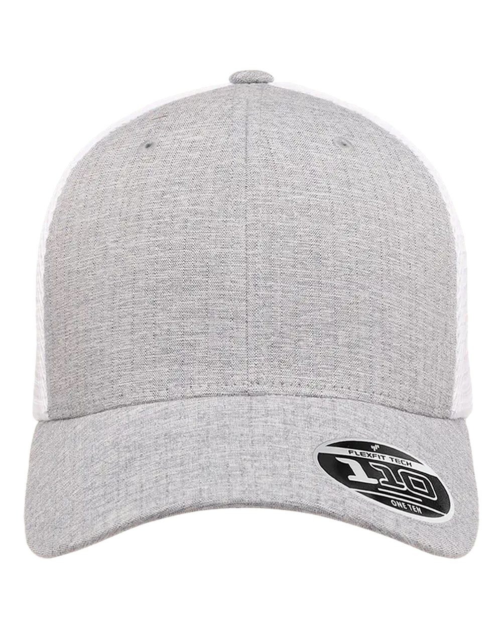 Flexfit - 110® Mesh-Back Cap - Melange Silver/ White