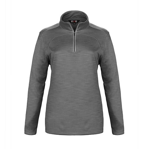 CX2 - Meadowbrook Ladies Interlock 1/4 Zip Pullover - Grey