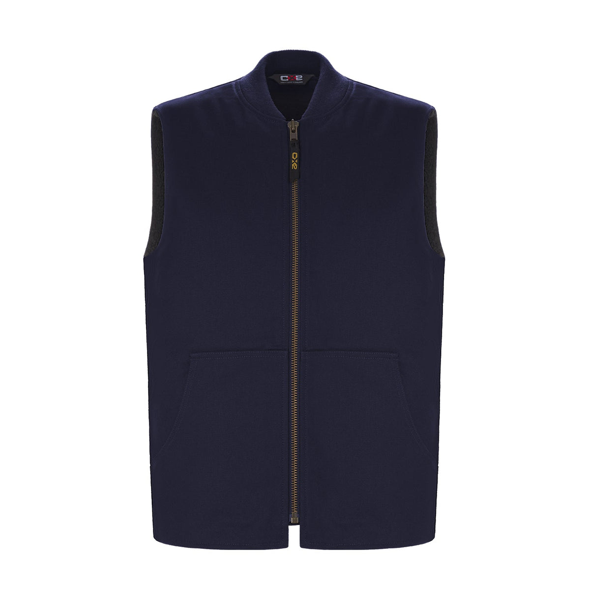 CX2 - Ram Adult Cotton Canvas Vest w/ Sherpa Lining - Navy