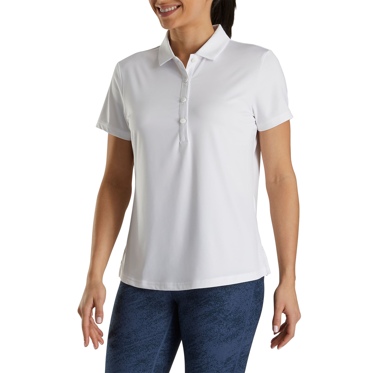 FootJoy - Women’s Solid Lisle Polo - White