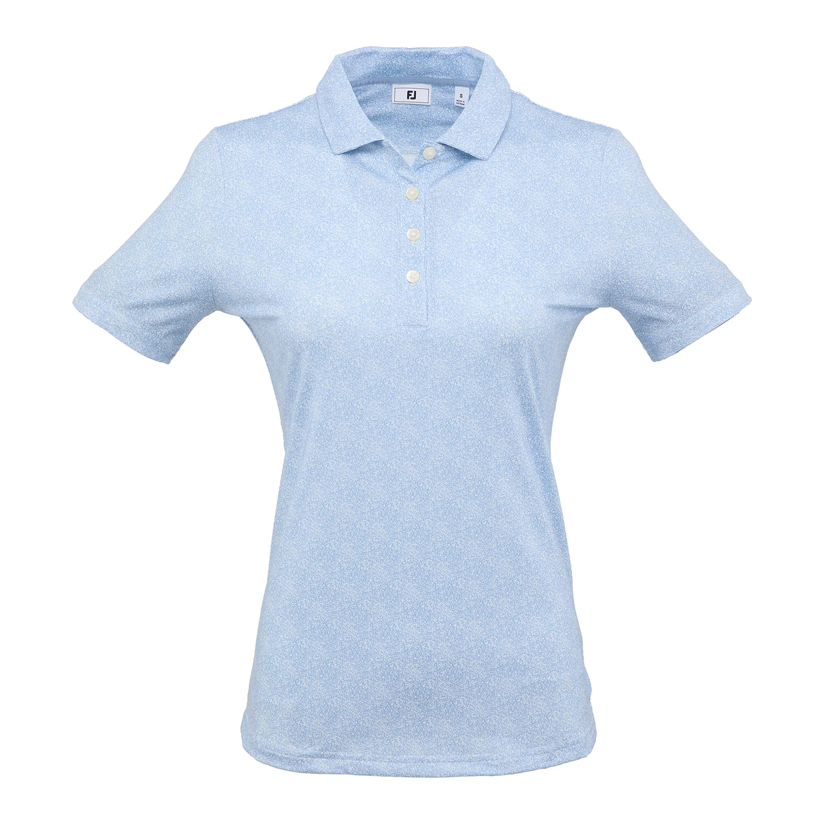 FootJoy - Women’s Short Sleeve Speckle Print Polo - Solace Blue