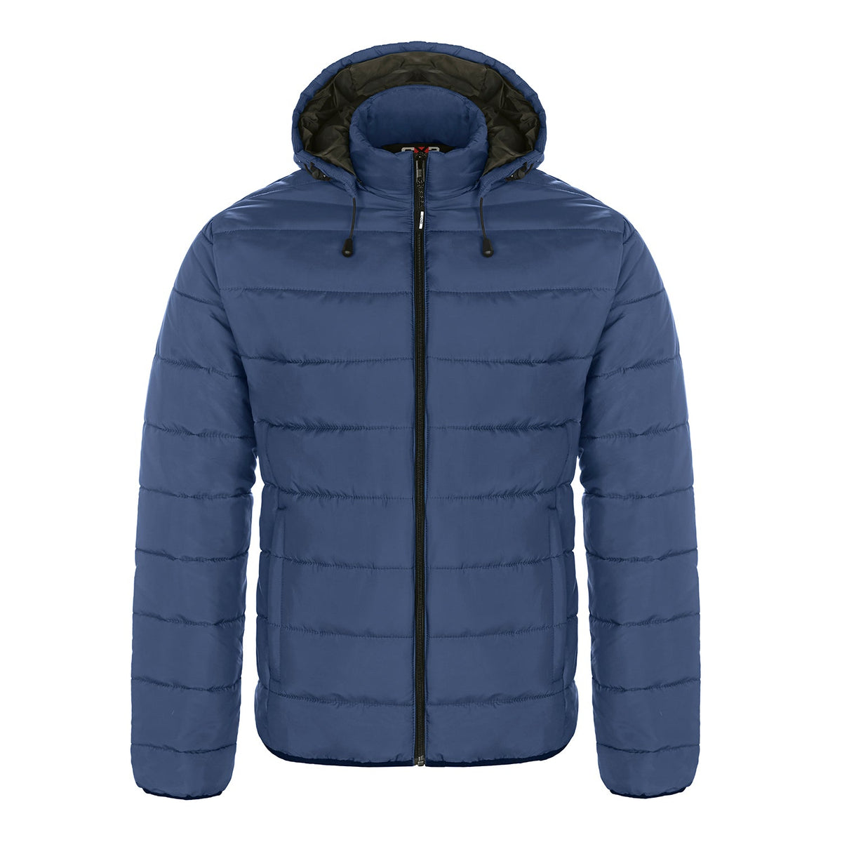CX2 - Glacial Men's Puffy Jacket With Detachable Hood - Navy