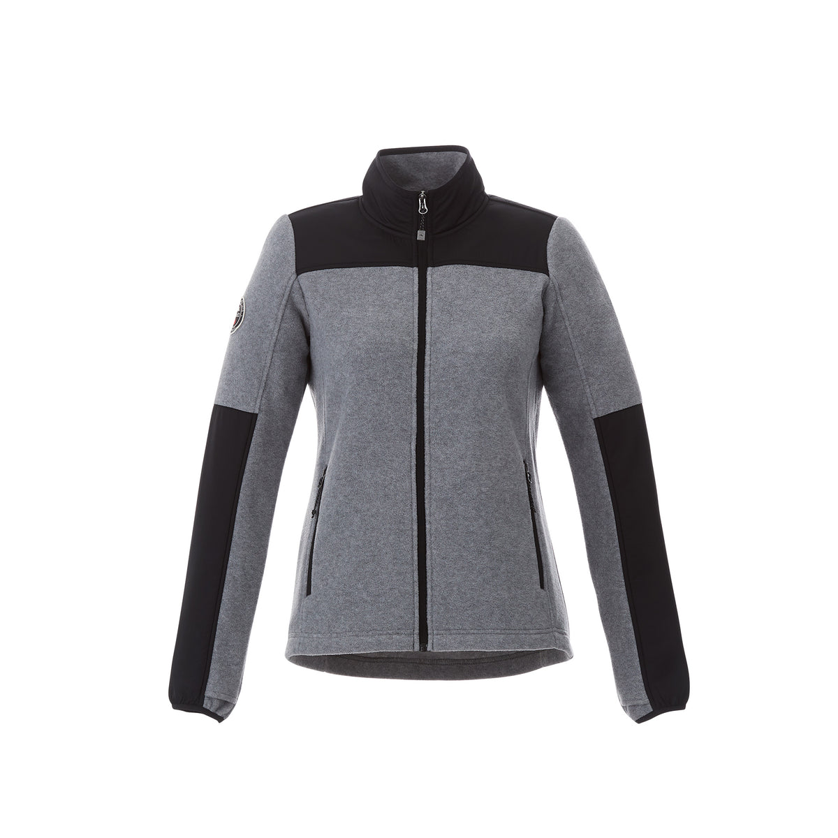 Roots - Women’s Briggspoint Microfleece Jacket - Charcoal Mix/Black