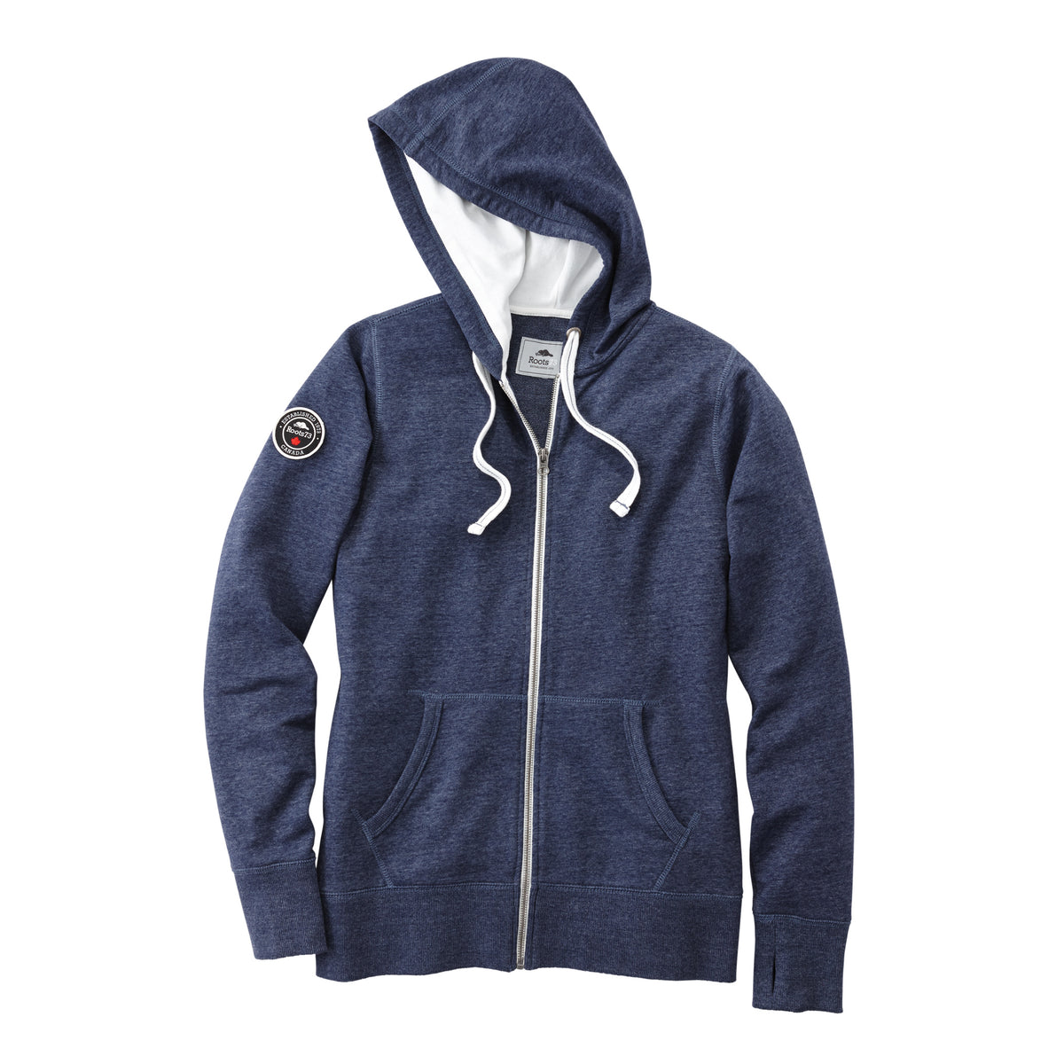 Roots - Women’s Sandylake Full Zip Hoodie - Ink Blue Heather