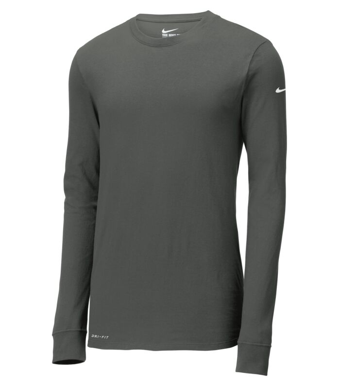 Nike - Dry-Fit Cotton/Poly Long Sleeve Tee - Anthracite