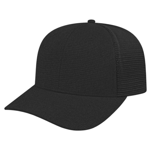 Ribbed Tri-Blend Trucker Mesh Back Cap