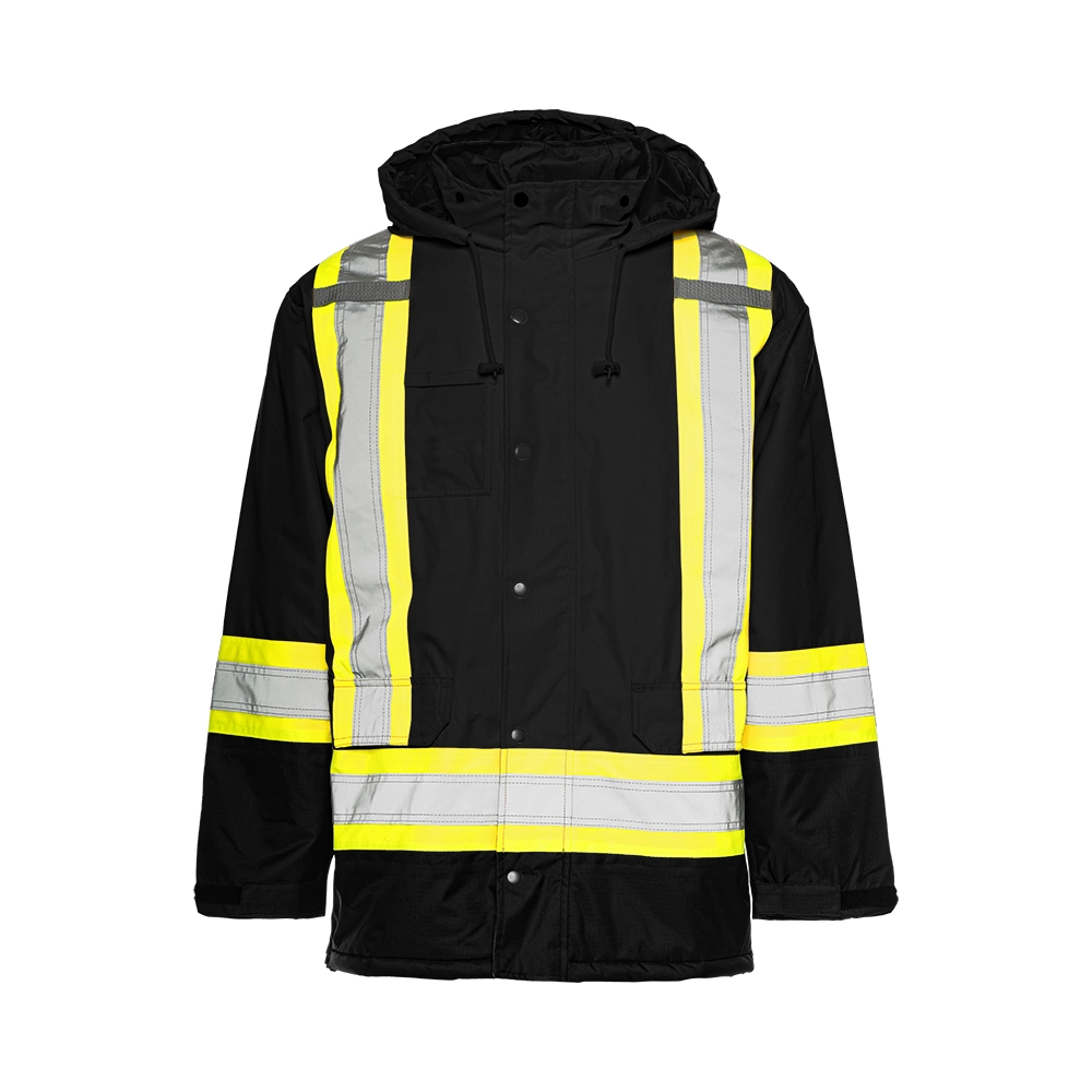 TP1 - Winter Traffic Parka, 4″ Refl. Tape - Black