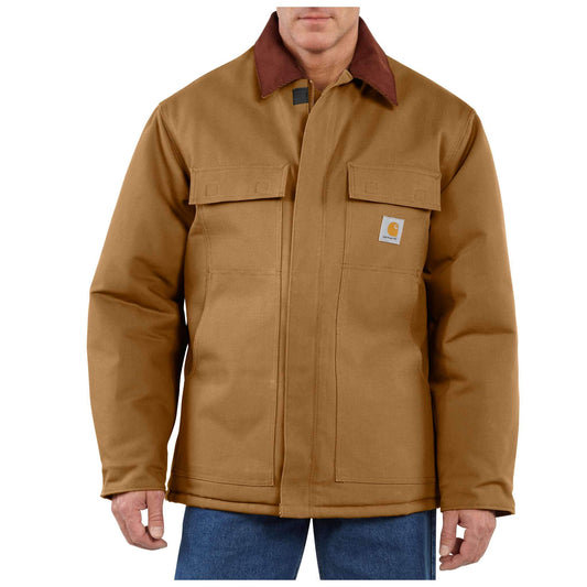 Carhartt Loose Fit Firm Duck Insulated Traditional Coat - Carhartt Brown