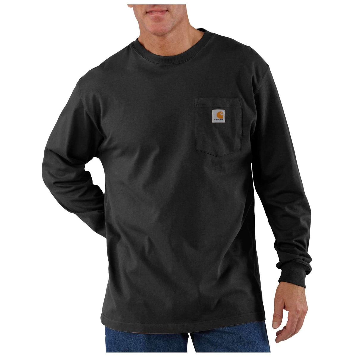 Carhartt Workwear Pocket Long-Sleeve T-Shirt - Black