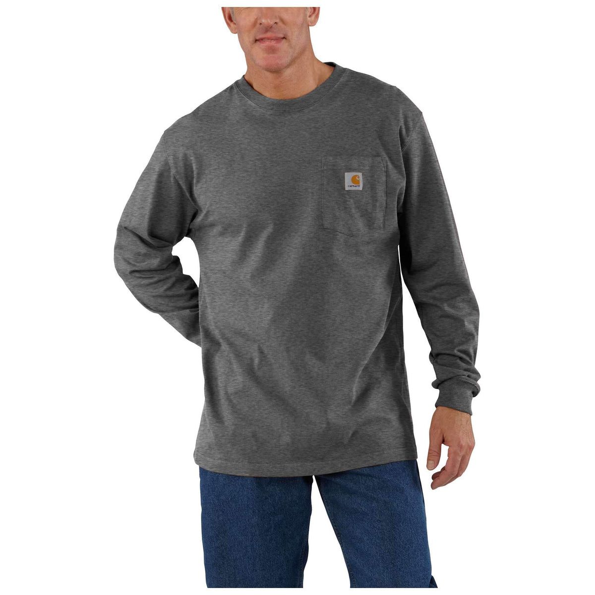 Carhartt Workwear Pocket Long-Sleeve T-Shirt - Carbon Heather