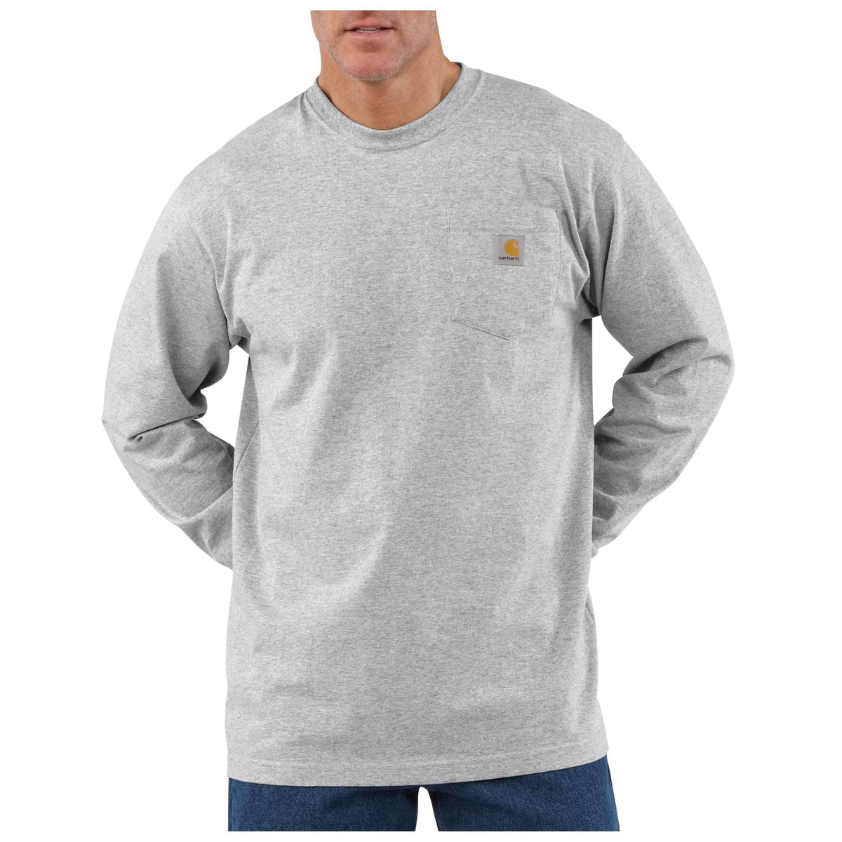 Carhartt Workwear Pocket Long-Sleeve T-Shirt - Heather Gray