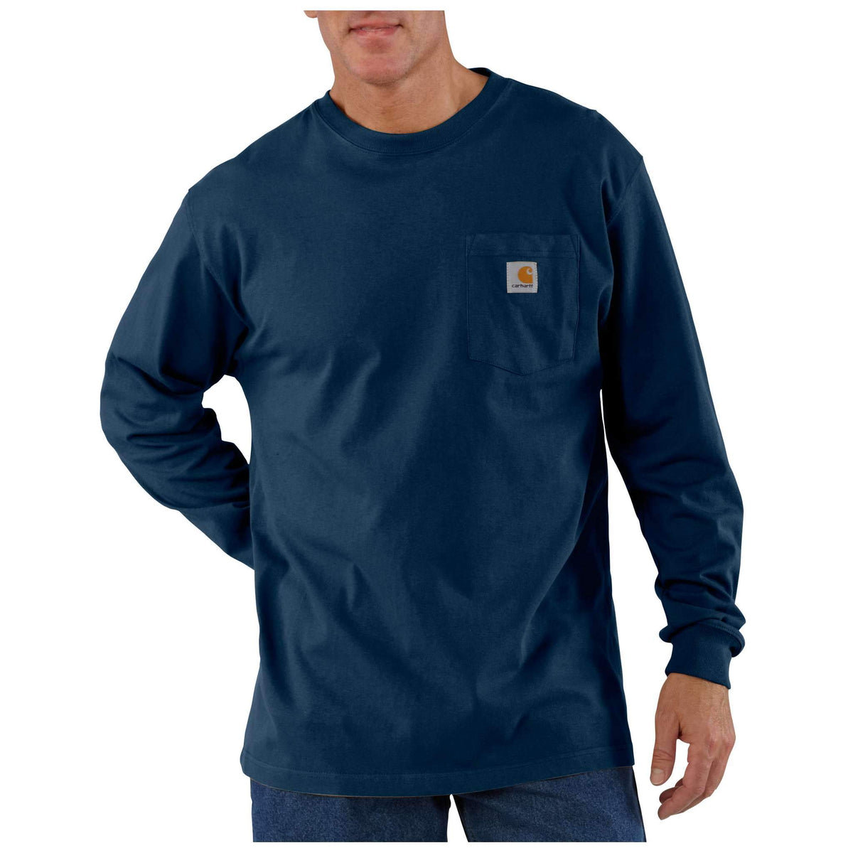 Carhartt Workwear Pocket Long-Sleeve T-Shirt - Navy