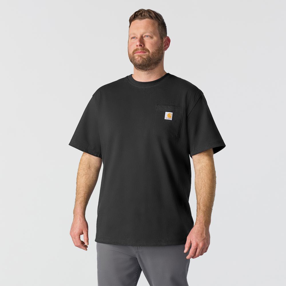 Carhartt Loose Fit Heavyweight Short-Sleeve Pocket T-Shirt - Black