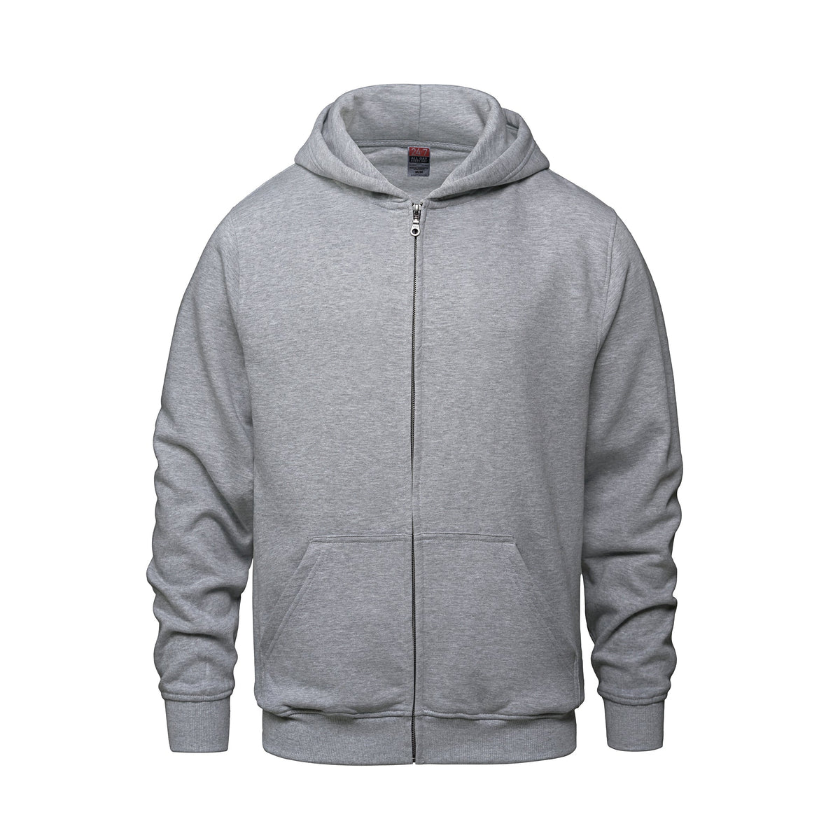 CSW 24/7 - Surfer Youth Full Zip Hooded Sweatshirt - Athletic Grey Heather