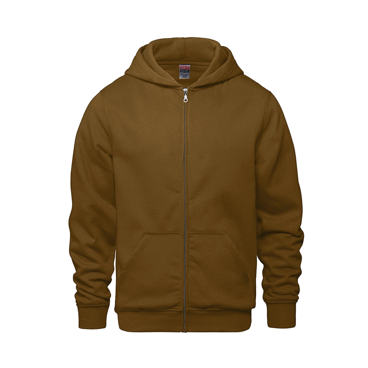 CSW 24/7 - Surfer Youth Full Zip Hooded Sweatshirt - Caramel