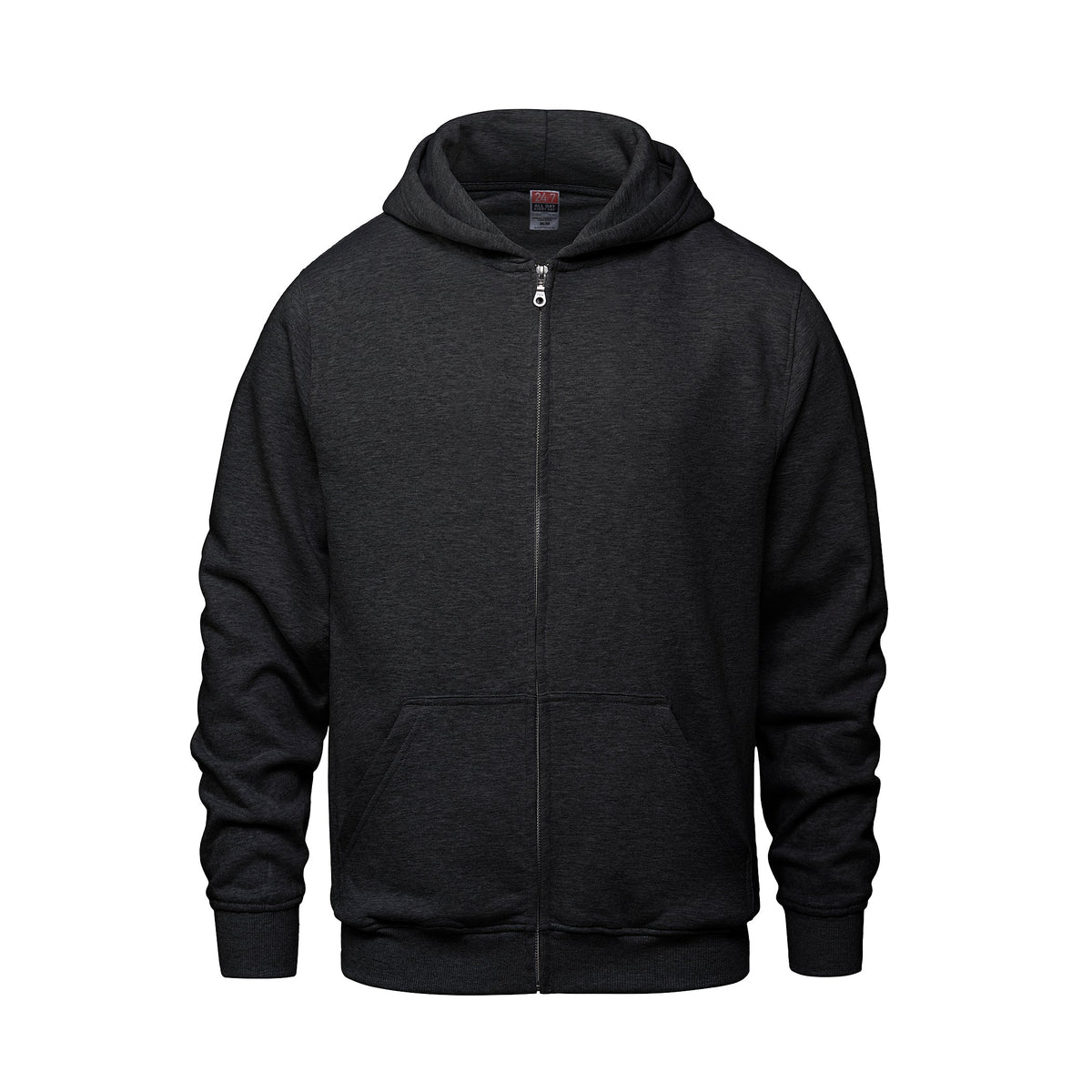 CSW 24/7 - Surfer Youth Full Zip Hooded Sweatshirt - Charcoal Heather