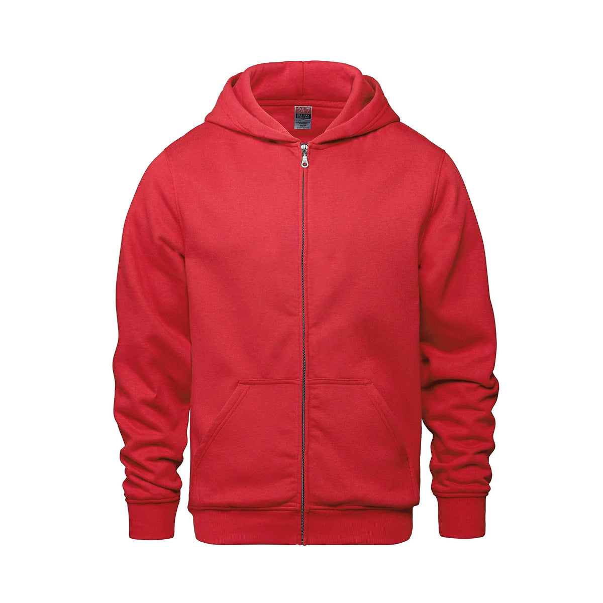 CSW 24/7 - Surfer Youth Full Zip Hooded Sweatshirt - Red
