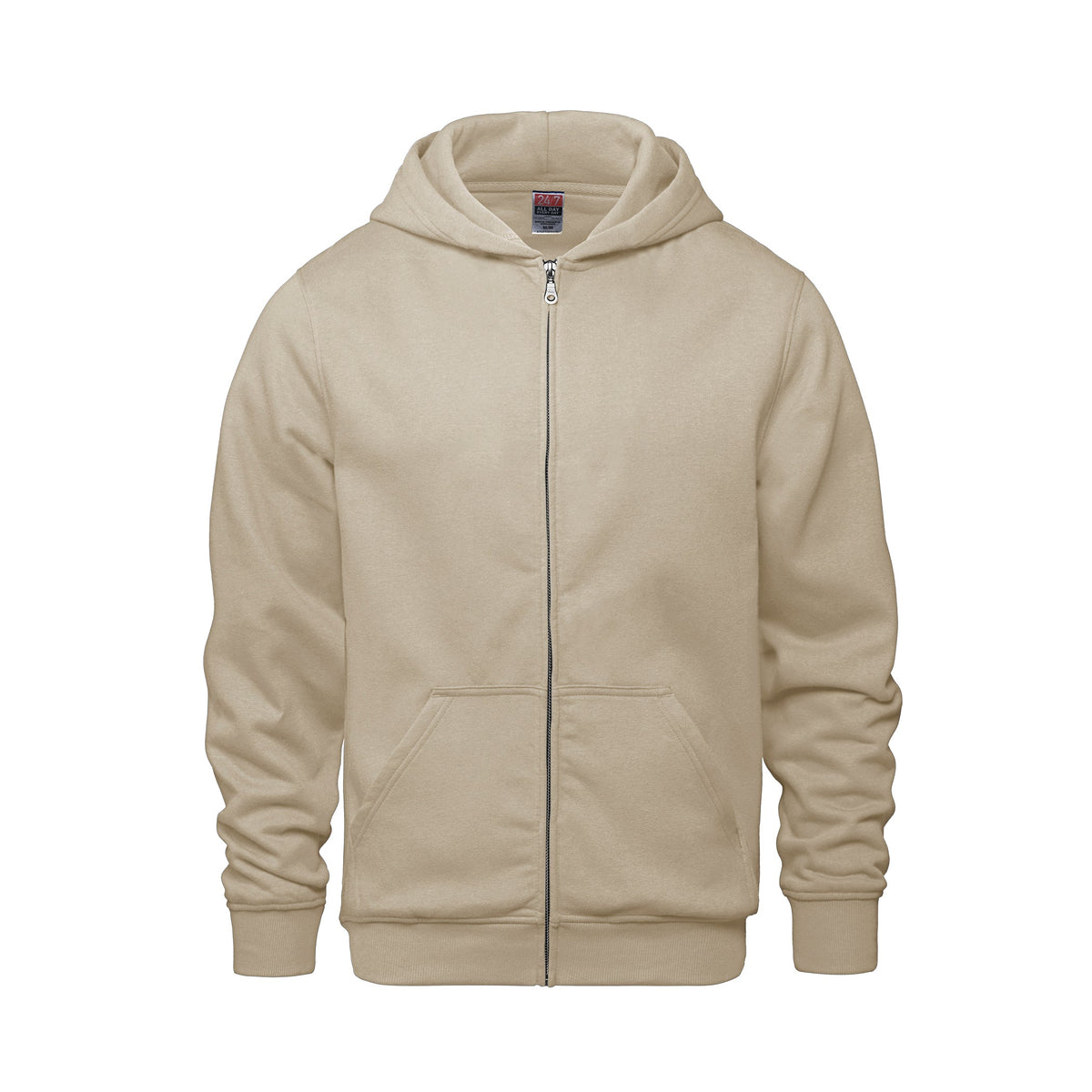 CSW 24/7 - Surfer Youth Full Zip Hooded Sweatshirt - Sand