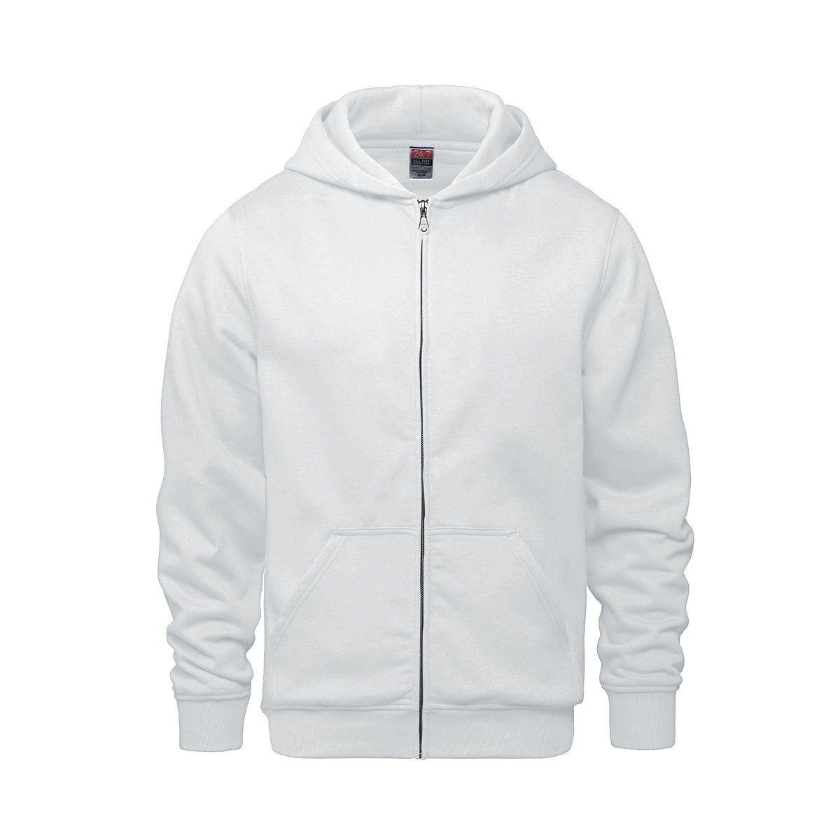 CSW 24/7 - Surfer Youth Full Zip Hooded Sweatshirt - White