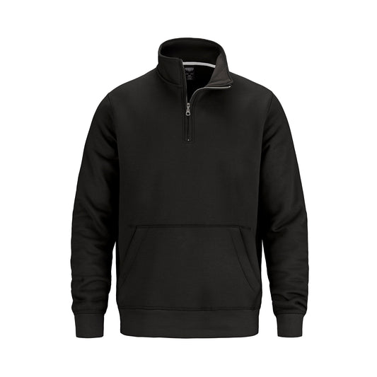 Muskoka Trail Garment Co. - Fairmount 1/4 Zip Sweatshirt w/ Pouch Pocket - Black