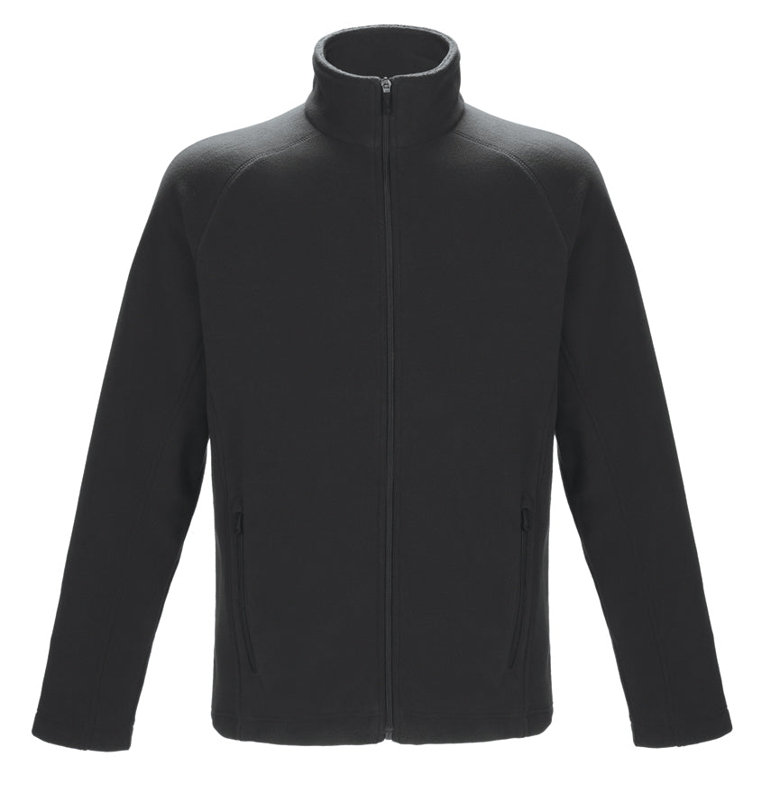 CX2 - Barren Men's Full Zip Microfleece Jacket - Black