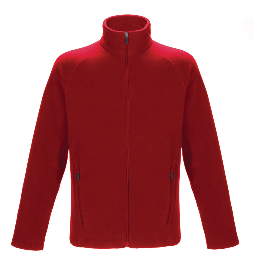 CX2 - Barren Men's Full Zip Microfleece Jacket - Red