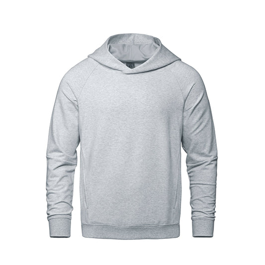Heritage 54 - Jetsetter Adult French Terry Performance Pullover Hooded Sweatshirt - Athletic Grey Heather