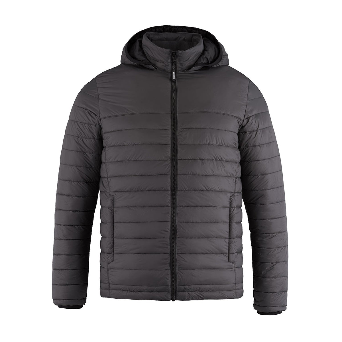 Muskoka Trail Garment Co. - Canyon Men's Puffy Jacket w/ Detachable Hood - Charcoal