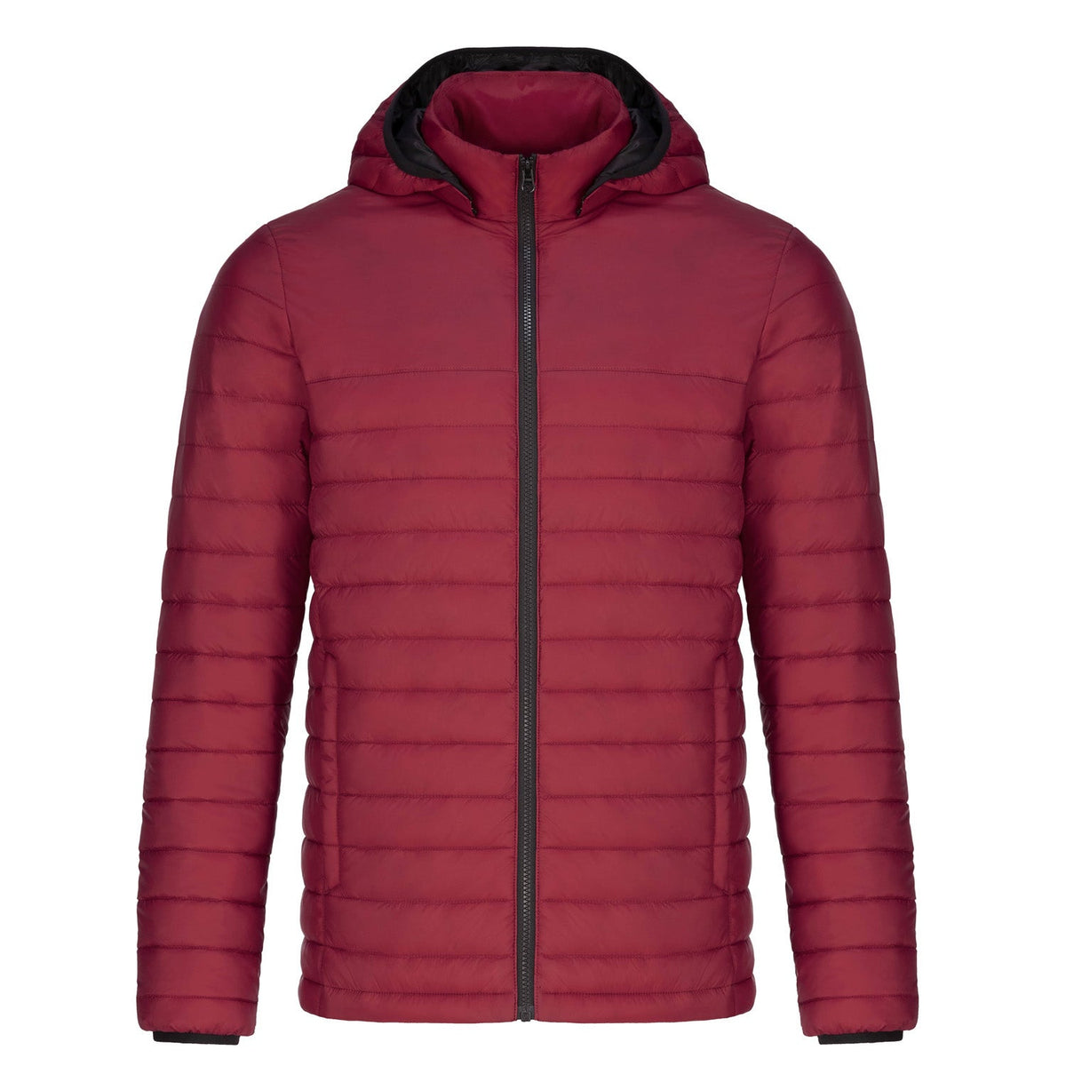 Muskoka Trail Garment Co. - Canyon Men's Puffy Jacket w/ Detachable Hood - Red