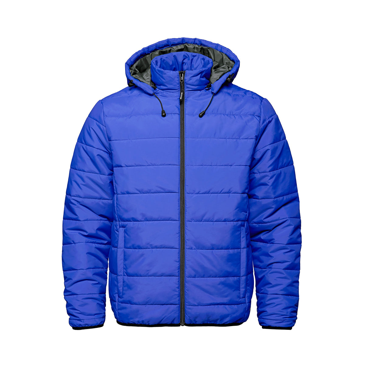 CX2 - Glacial Men's Puffy Jacket With Detachable Hood - Blue