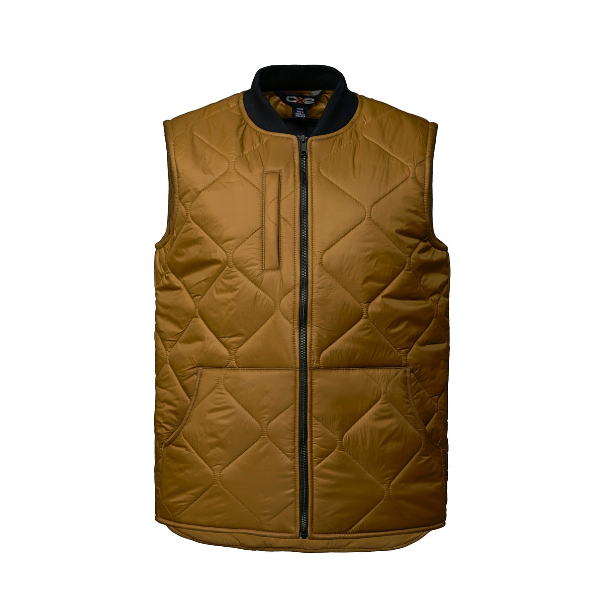 CX2 - Driftwood Stylized Quilted Freezer Vest - Caramel