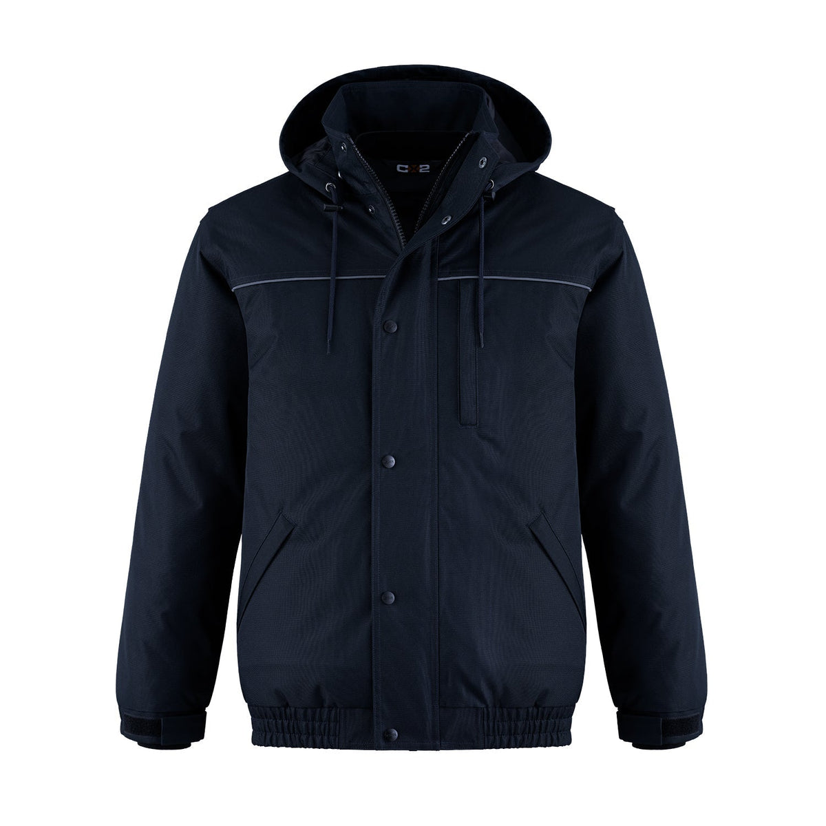 CX2 - Extreme Heavy Duty 3in1 Bomber Jacket w/ Detachable Hood - Navy