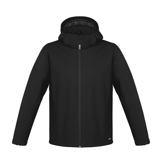 CX2 - Hurricane Men's Insulated Softshell Jacket w/ Detachable Hood - Black