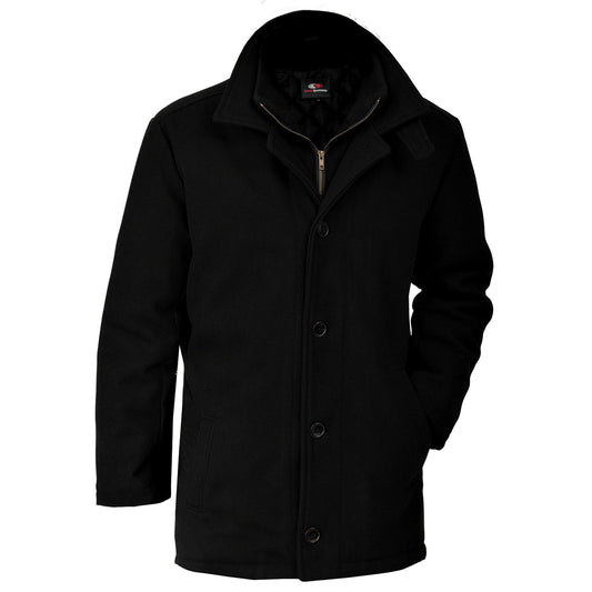 Canada Sportswear - Bayside Youth Melton Insulated Peacoat - Black